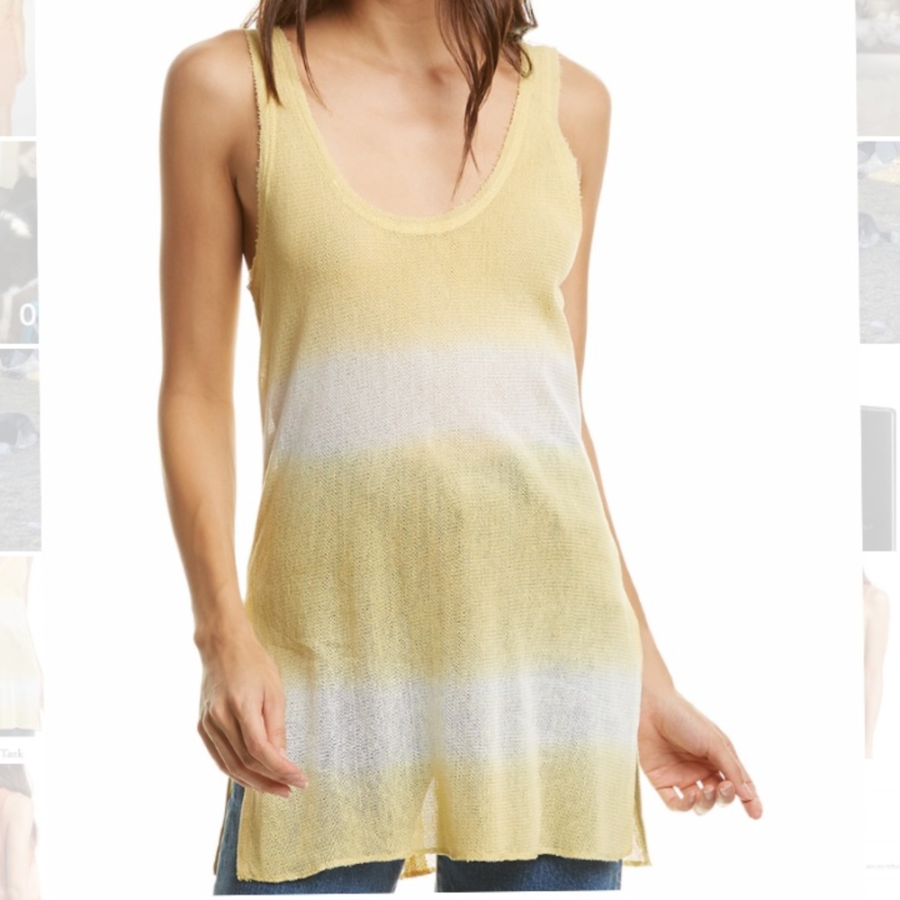 Free People Juni Maxi Tank in Yellow